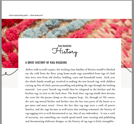 Introduction to Rag-Rugging - E-Booklet