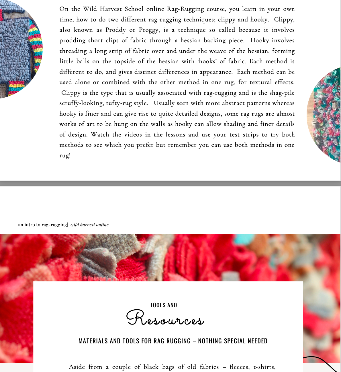 Introduction to Rag-Rugging - E-Booklet
