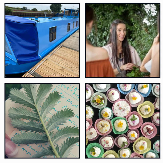 canal boat wild food foraging