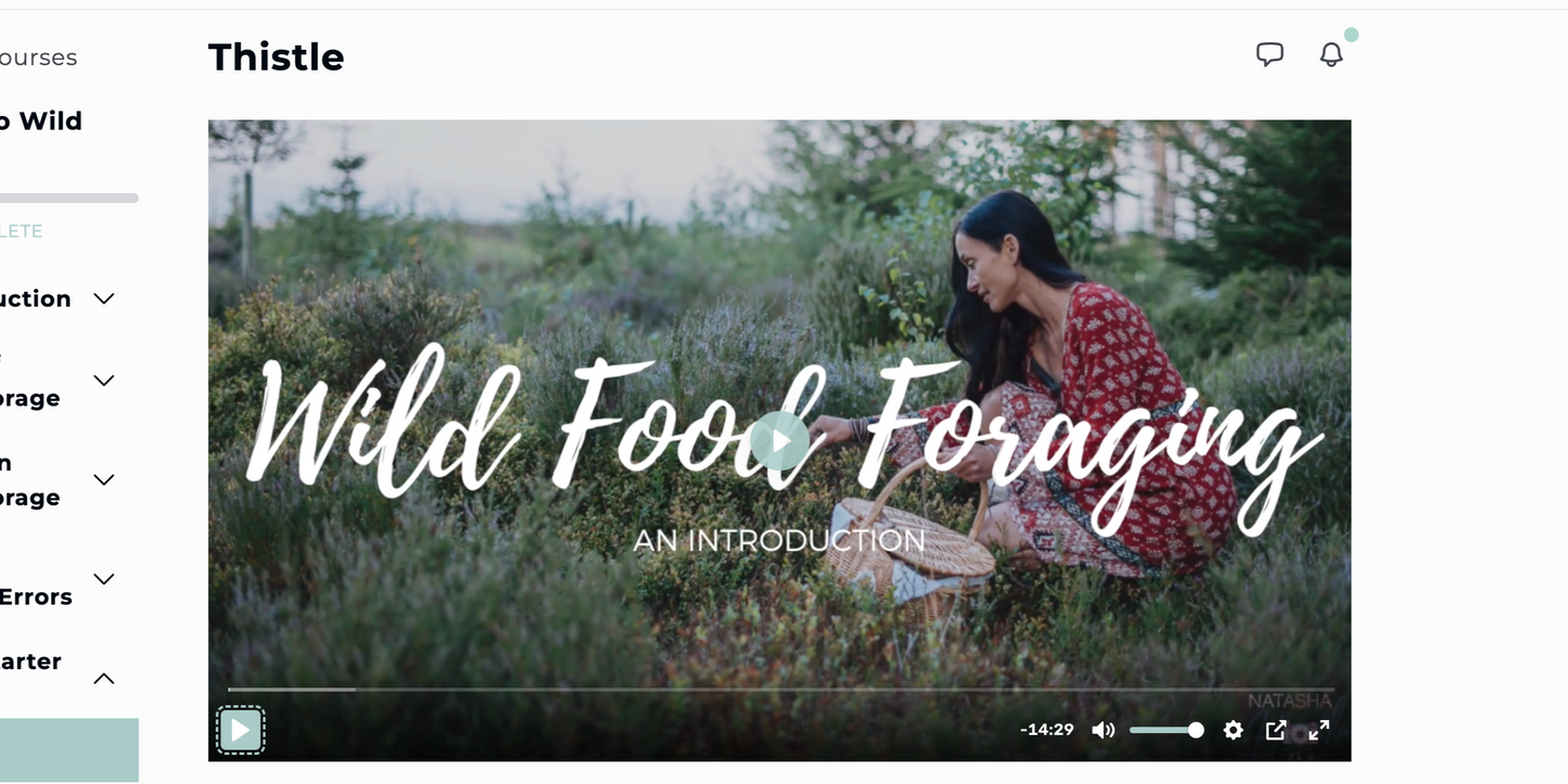 Foraging Online Course