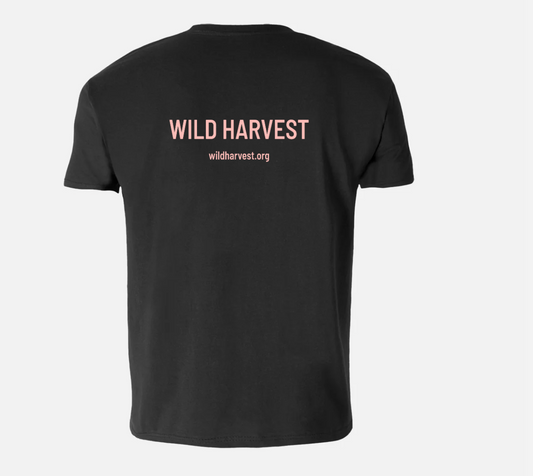 Wild Harvest T-Shirt Black with Pink
