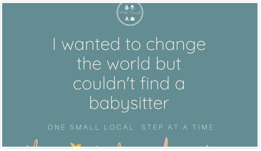 I wanted to change the world... but I couldn't find a babysitter.
